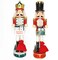 Christmas Nutcracker with a Hat. Wizardi Classic Wooden Festive Decoration F07M14-44-N01830B